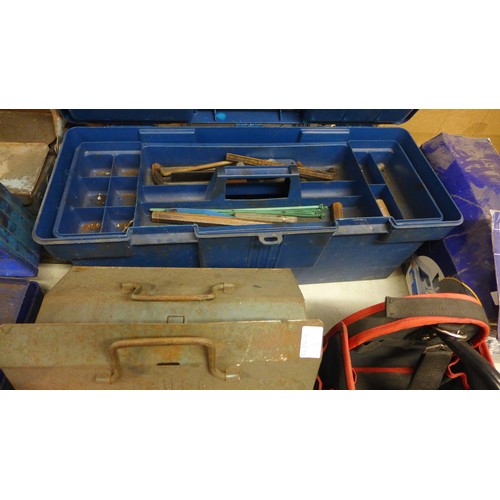 2015 - 2 tool boxes with tools with empty tool bag