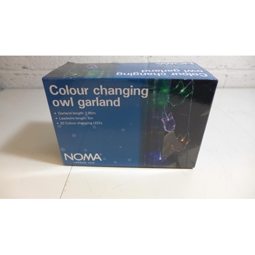 2099 - 8 Boxes of 20 Noma LED colour changing owl garland lights - unused - W * this lot is subject to VAT