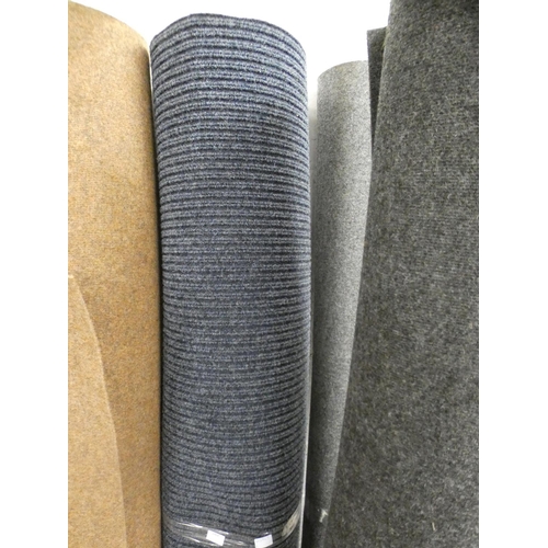 2434 - Heavy duty rubber back industrial carpet, approx. 2m x 3.5m