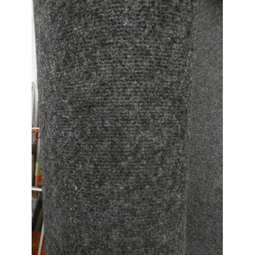 2435 - Dark grey cord carpet, 2m x 4m