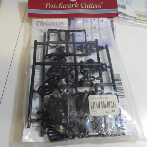 2130 - 21 patchwork cutters by Marion Frost for cake decorating - all new