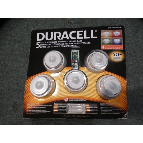 3243 - Duracell Led Puck Light pack   (213-158) * This Lot Is Subject To Vat