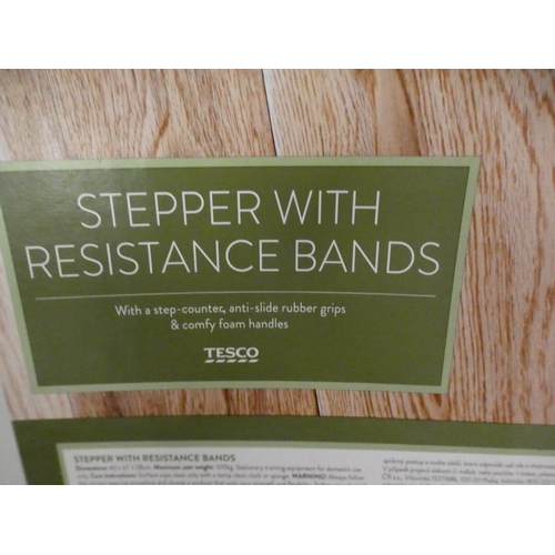 2081 - Stepper with resistance band and two trecking poles