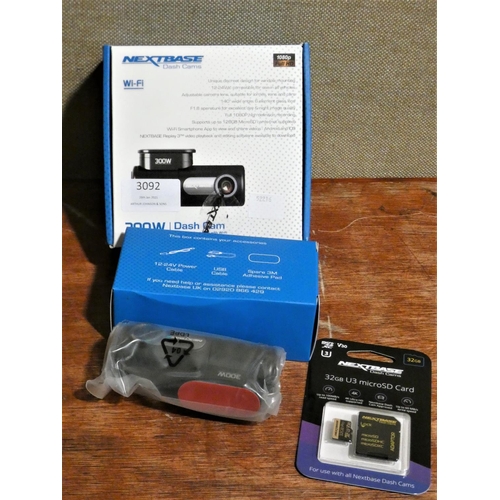 3092 - Nextbase 300W Dash Cam    (213-600) * This Lot Is Subject To Vat