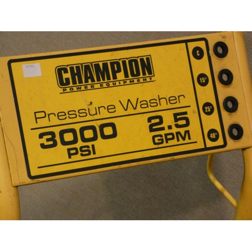 3203 - Champion Petrol Pressure Washer - requires attention, Rrp £249.99 + Vat (213-306) * This Lot Is Subj... 