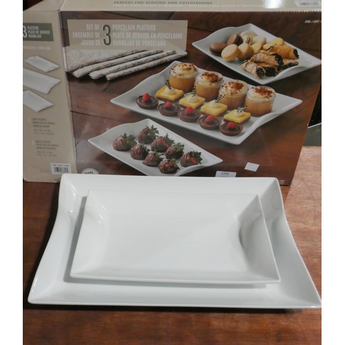 3208 - Amelia Porcelain Serving Platters (213-124) * This Lot Is Subject To Vat