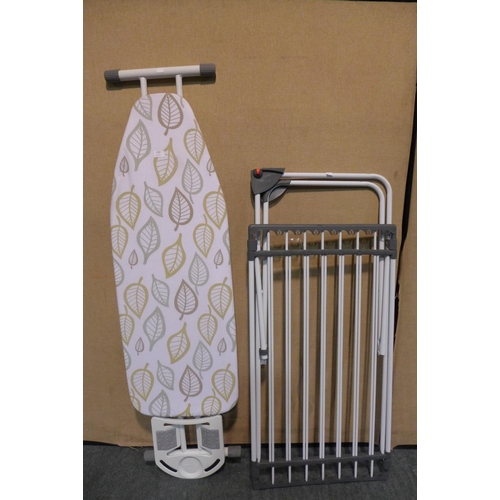 3304 - Polder Ironing Board and extendable drying rack  (213-266) * This Lot Is Subject To Vat