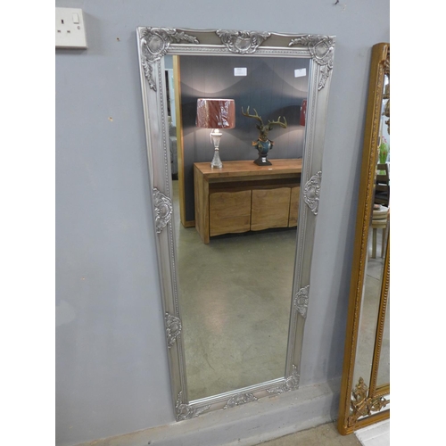 1545 - An Andrey silver rectangular mirror, 150cms x 60cms (110199049)   #
