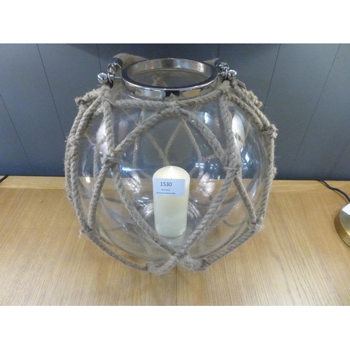1571 - A La Rochelle glass and rope lantern (T67940)   #