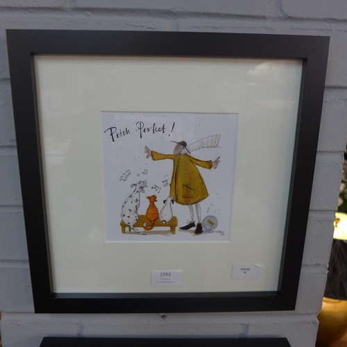1592 - A Sam Toft print, Pitch Perfect, 30cm x 30cm (PPFPPR48308G11)  #