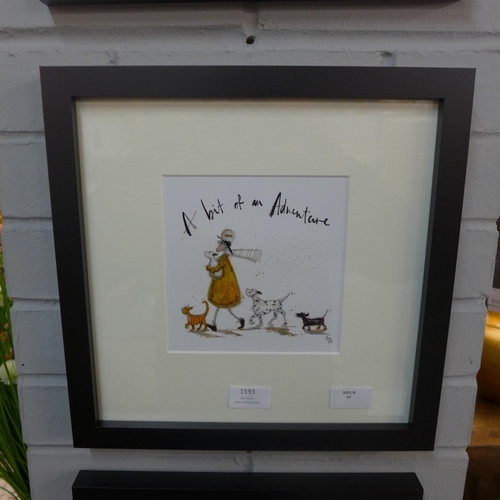 1593 - A Sam Toft print, A Bit Of An Adventure, 30cm x 30cm (PPFPPR48303G11)  #