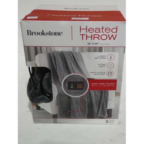 3008 - Brookstone Heated Throw (50Cmx60Cm)  (214-141) * This Lot Is Subject To Vat