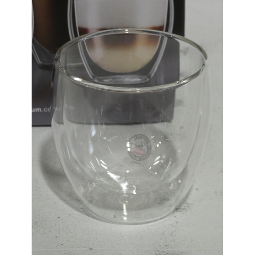 3013 - 7 Bodum Double Wall Glasses  (214-138) * This Lot Is Subject To Vat