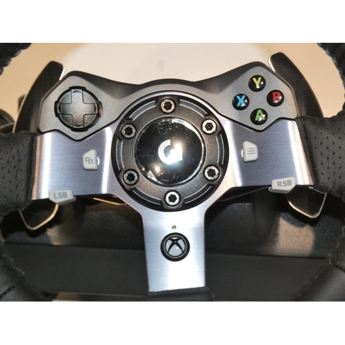 3028 - Logitech G920 Xbox One Driving Force Racing Wheel, Rrp £139.99 + Vat  (214-117) * This Lot Is Subjec... 