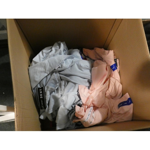 3044 - A box of various lady's coloured DKNY sports tops (mixed sizes) * this lot is subject to VAT