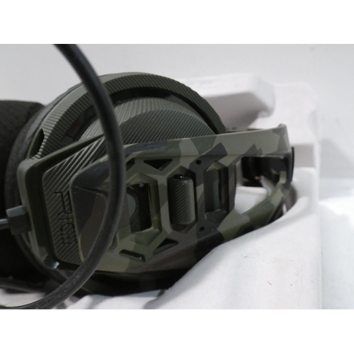 3070 - Plantronics Rig 400 Camo Forest Pc Gaming Headset  (214-13) * This Lot Is Subject To Vat