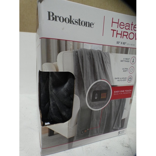 3031 - Brookstone Heated Throw (50Cm X 60Cm) (215-530) * This lot is subject to VAT