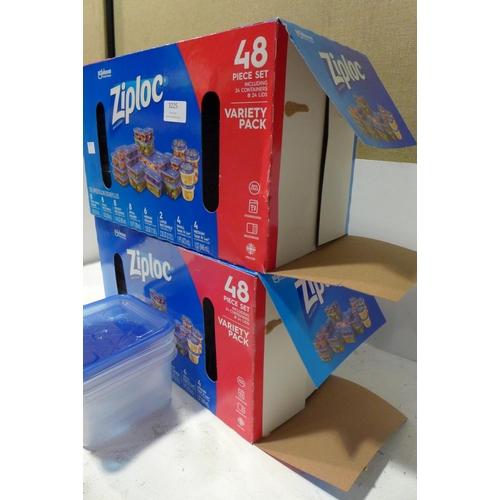 3225 - Two Packs of Ziploc Containers (215-472, 473) * This lot is subject to VAT