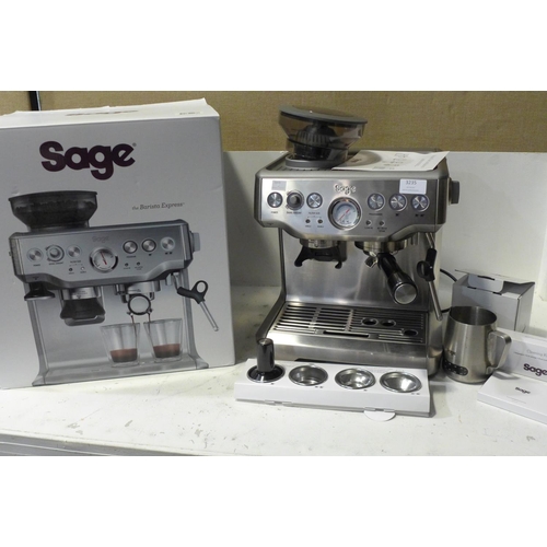 3235 - Sage Pump Coffee Machine, Rrp £399.99 + Vat (215-431) * This lot is subject to VAT