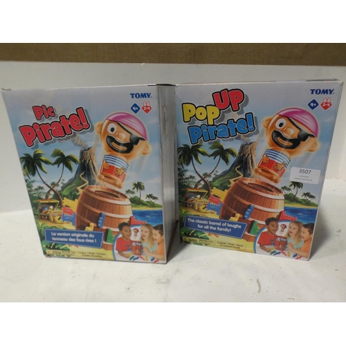 3507 - Two Tomy Pop-Up Pirate games