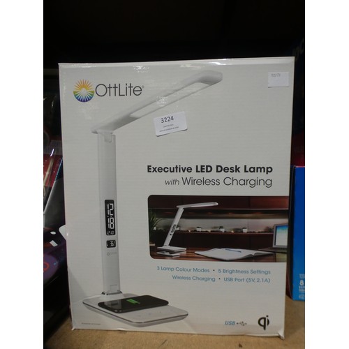 3224 - Ottlite Flex Executive Lamp With Wireless Charging (215-249) * This lot is subject to VAT