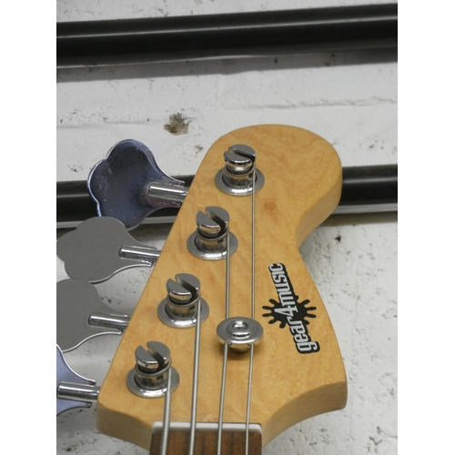 2232 - Red electric base guitar with case