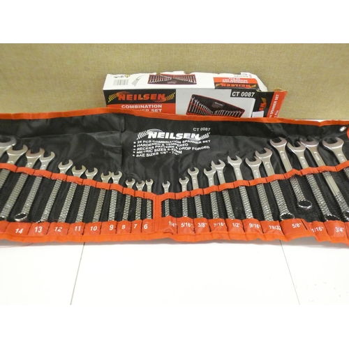 2017 - 25 Piece Neilsen spanner set - boxed and unused * This lot is subject to VAT