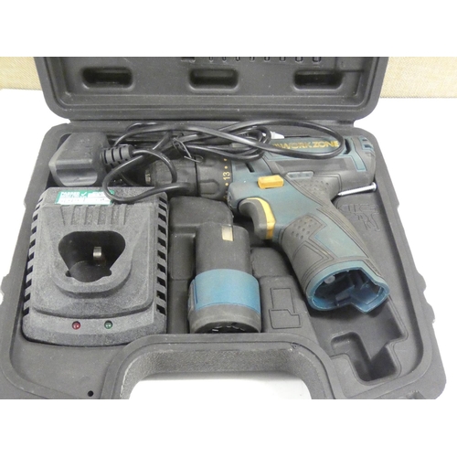 2046 - Workzone 12v drill in case - W