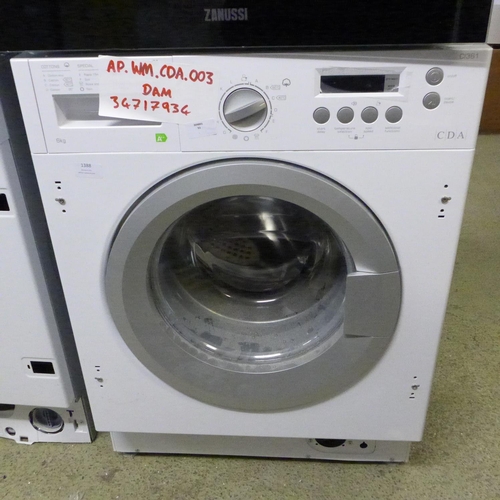 1388 - A CDA  Fully Integrated Washer (6kg) H825xW595xD540, Model CI361 , RRP £342 inc vat   * vat will be ... 