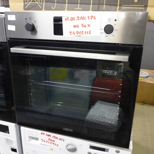 1387 - A Zanussi  Single Pyrolytic Oven H589xW594xD568, Model ZOPNX6X2 , RRP £798 inc vat   * vat will be a... 