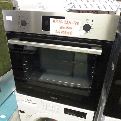 1390 - A Zanussi  Single Pyrolytic Oven H589xW594xD568, Model ZOPNX6X2 , RRP £399 inc vat    * vat will be ... 