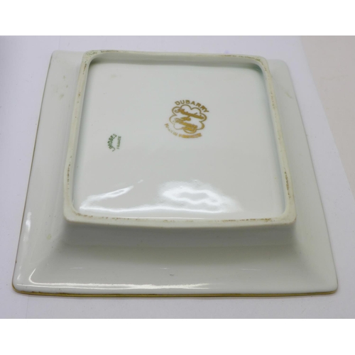 693 - A Limoges Dubarry dish and ashtray