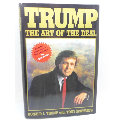 694 - One volume, Trump, The Art of the Deal, signed by Donald Trump