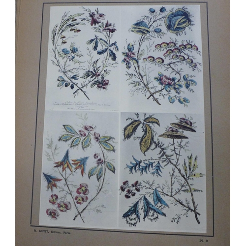 708 - J. Pillement, (1719-1808), an album of prints, Fleurs Oiseaux et Fantaises, published c.1920's/30's,... 