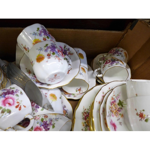 712 - A large collection of Royal Crown Derby, Derby Posies china