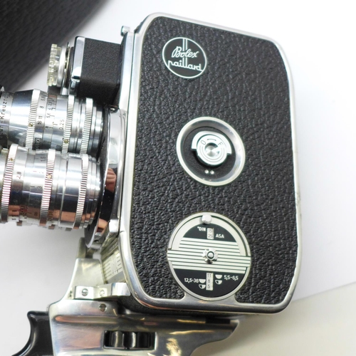 723 - A Bolex Paillard D8L cine camera with case