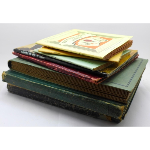 729 - Nine complete cigarette card albums with over 1000 original cigarette cards in total