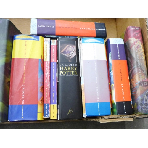 785 - Fourteen Harry Potter novels; seven first editions and two US first editions