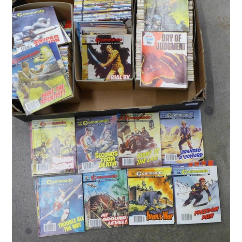 794 - A collection of approximately 200 War Picture Library and Commando comics