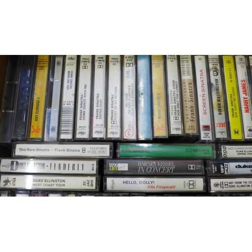 804 - A collection of 72 jazz and blues cassette tapes