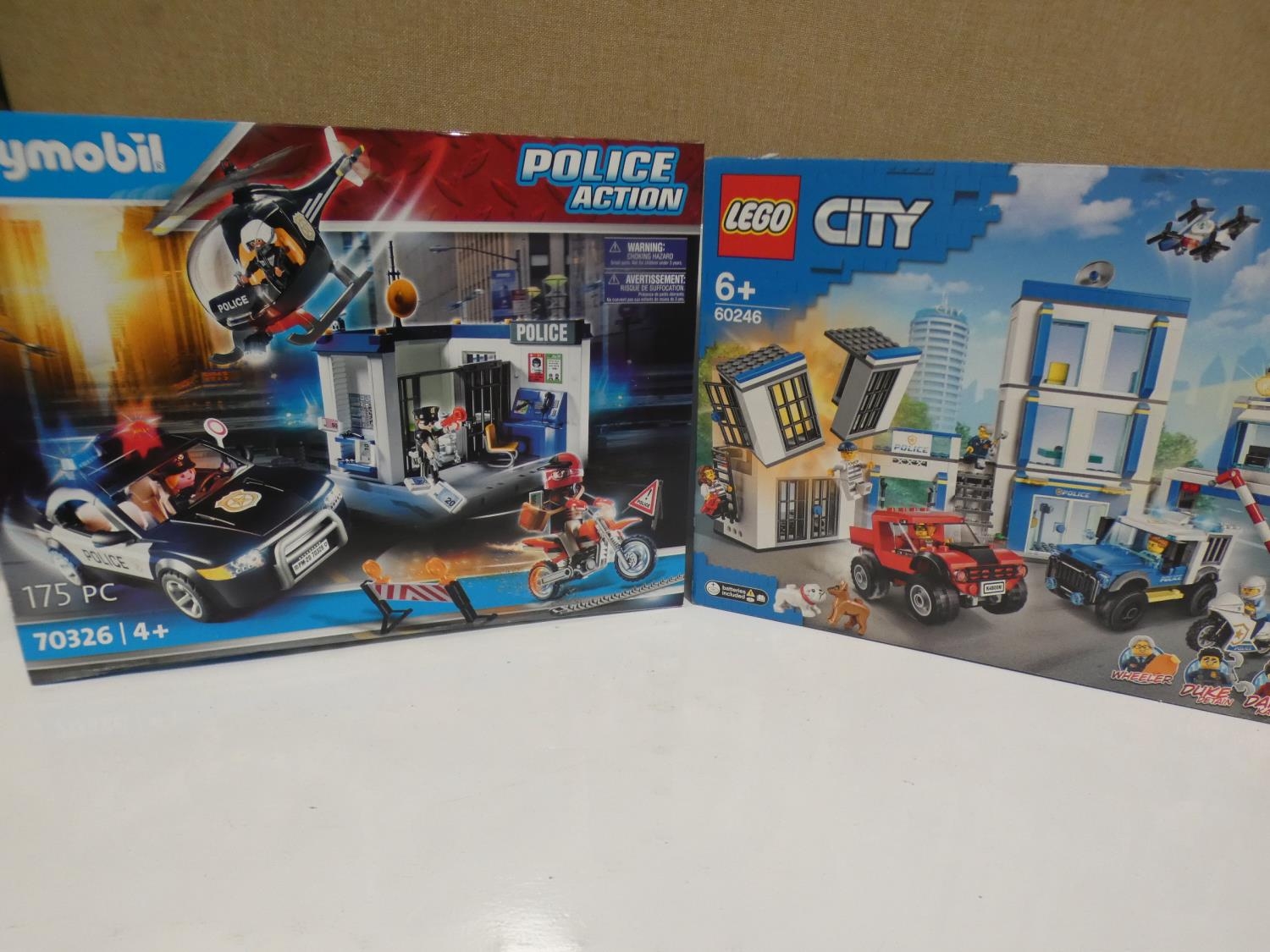 A Lego City Police Station and A Playmobil Police set 218 19 26 This Lot Is Subject To Vat