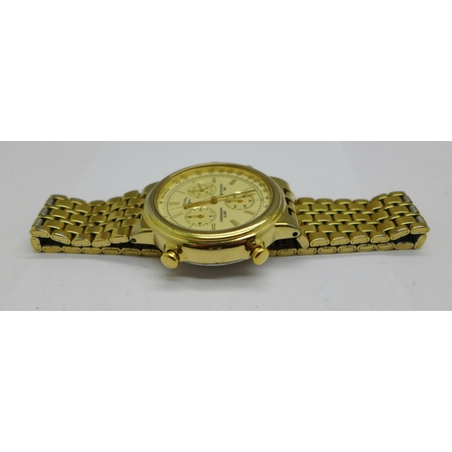 Montre claude helier 18k best sale gold electroplated