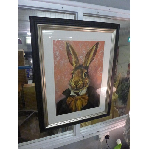 1477 - A Louise Brown frame print, Lord Bunnikins, 60 x 80 (PPFPPR51078G44)   #