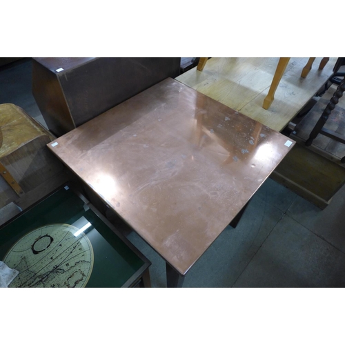 350 - A copper topped pub table