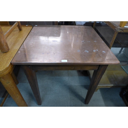 350 - A copper topped pub table