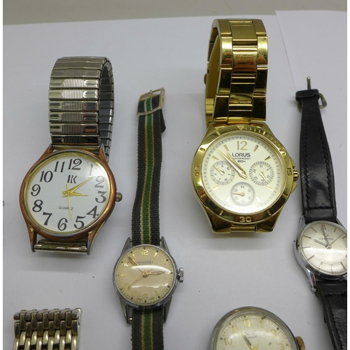 1028 - A collection of wristwatches, (gentlemen's Royal a/f)