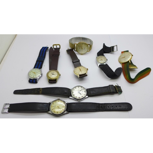 1039 - Mechanical wristwatches including Roamer, 1950's Smiths De Luxe and Oris