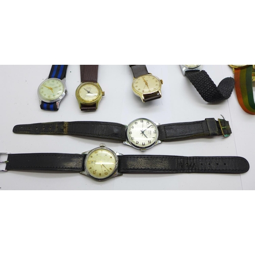 1039 - Mechanical wristwatches including Roamer, 1950's Smiths De Luxe and Oris