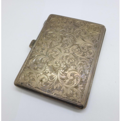 1050 - A silver purse/card case with note pad, Birmingham 1901, Synyer & Beddoes, with inscription 'W.S. Xm... 