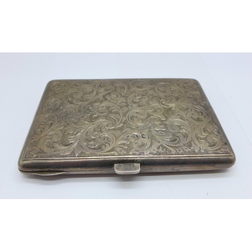 1050 - A silver purse/card case with note pad, Birmingham 1901, Synyer & Beddoes, with inscription 'W.S. Xm... 